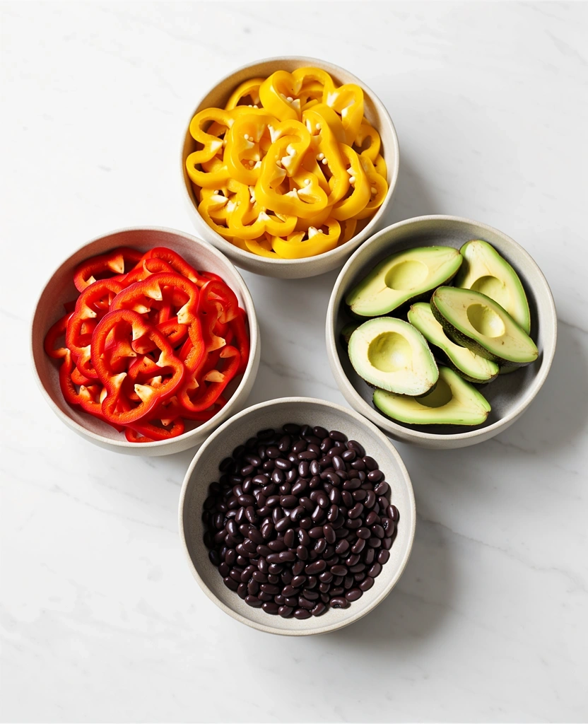 Ingredientes frescos y naturales representativos de una alimentación equilibrada